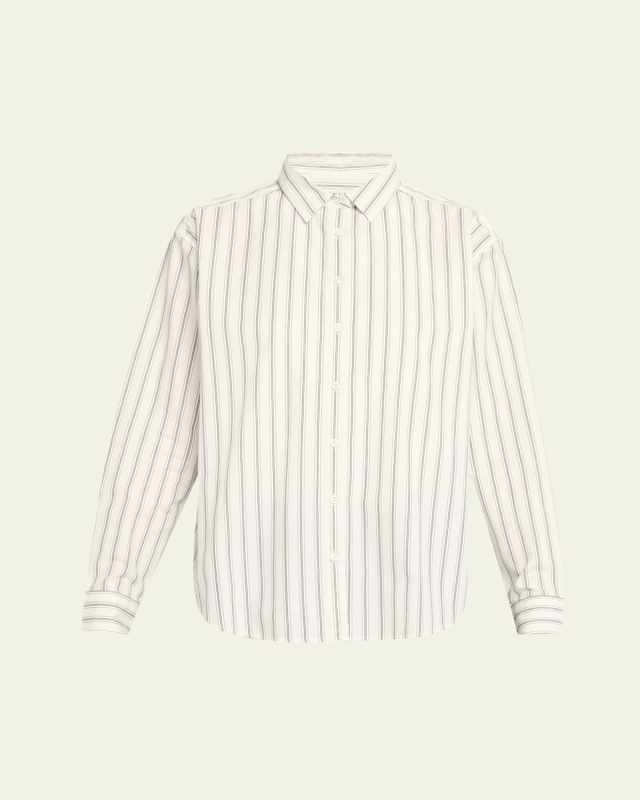 The Cordel Striped Button-Front Shirt